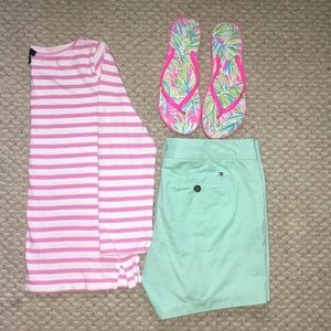 Tommy Hilfiger mint green chino shorts